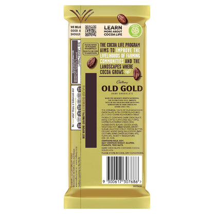 Cadbury Old Gold Espresso Affogato Dark Chocolate Block 180g