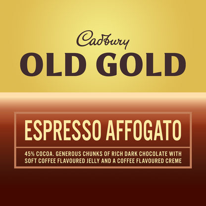 Cadbury Old Gold Espresso Affogato Dark Chocolate Block 180g