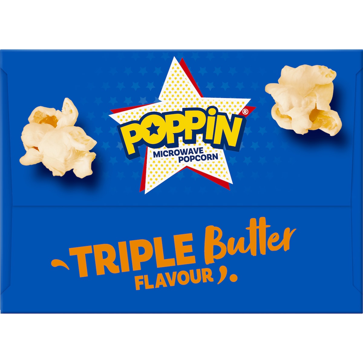 Poppin Triple Butter Microwave Popcorn Mini-size Snack Bags 300g