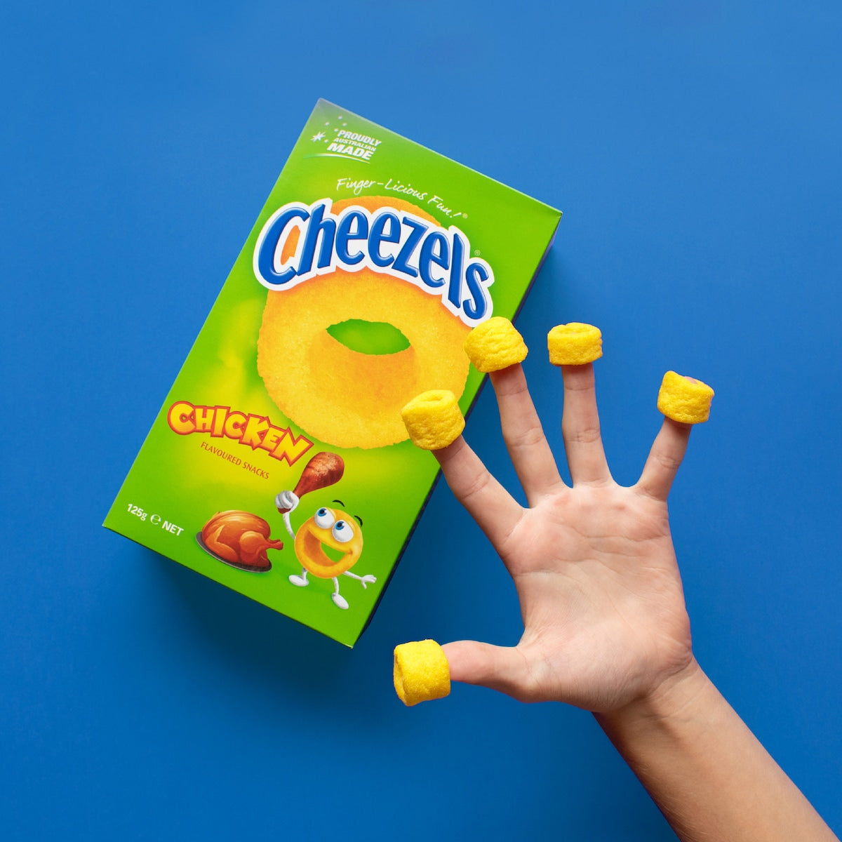 Cheezels Chicken Flavoured Snacks Box 125g