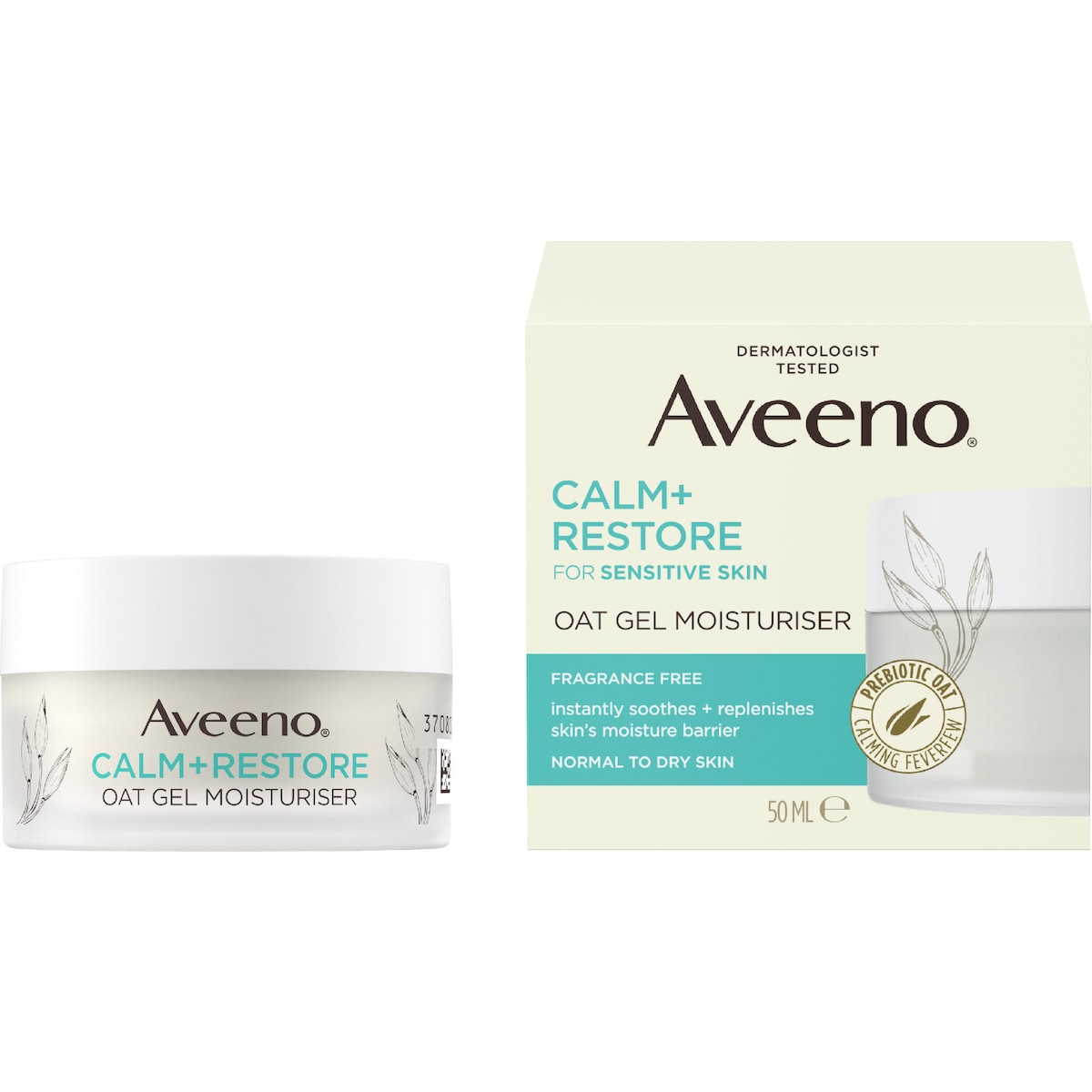 Aveeno Calm & Restore Oat Gel Moisturiser 50ml