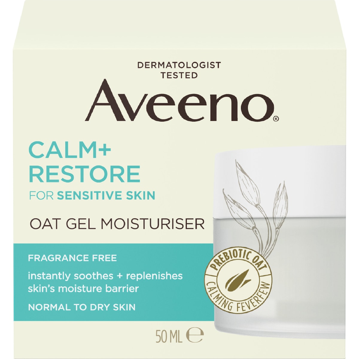 Aveeno Calm & Restore Oat Gel Moisturiser 50ml