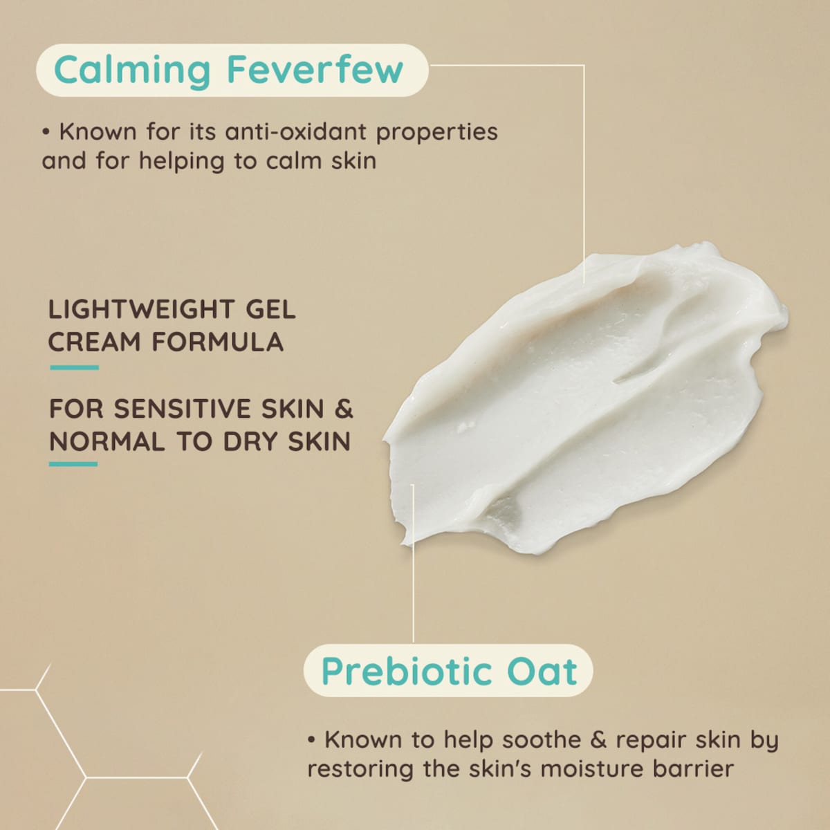 Aveeno Calm & Restore Oat Gel Moisturiser 50ml