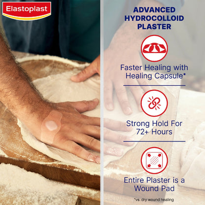 Elastoplast Plasters Hydrocolloid Second Skin Protection 6 Pack