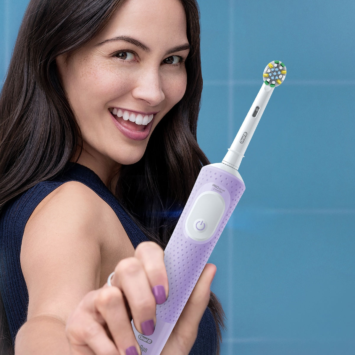 Oral-b Vitality Pro Deep Electric Toothbrush & Travel Case Lilac Each
