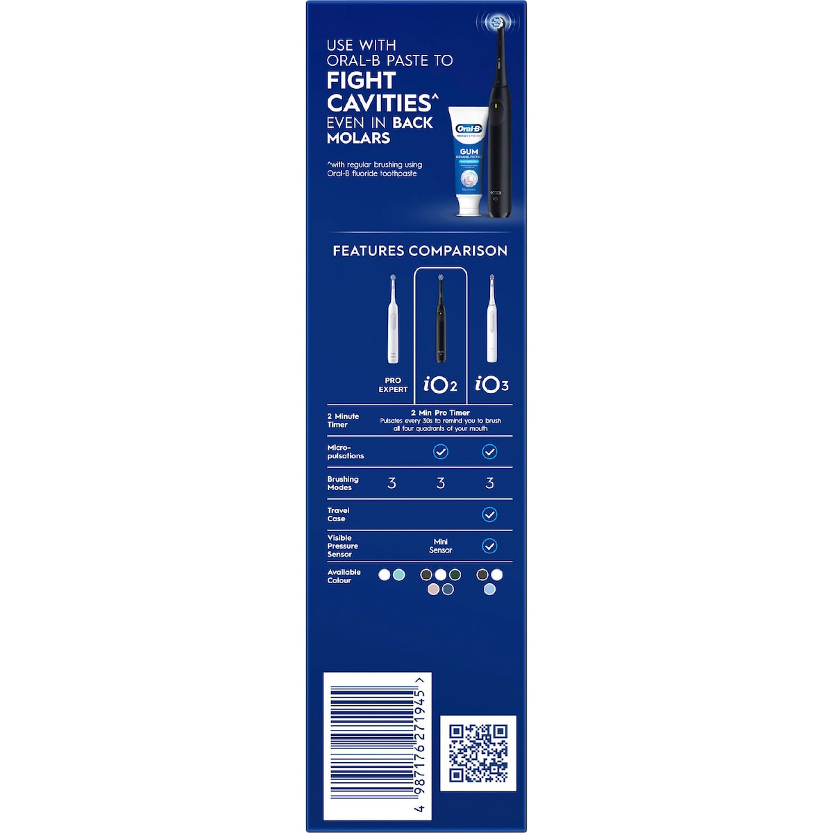 Oral-b Io2 Electric Toothbrush Set Night Black Each