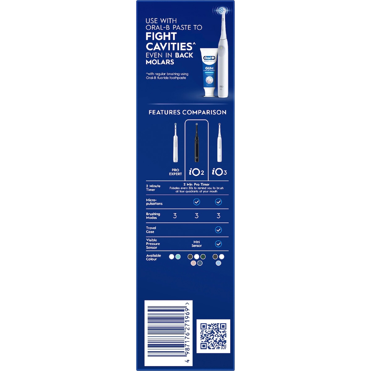 Oral-b Io2 Electric Toothbrush Set Simple White Each