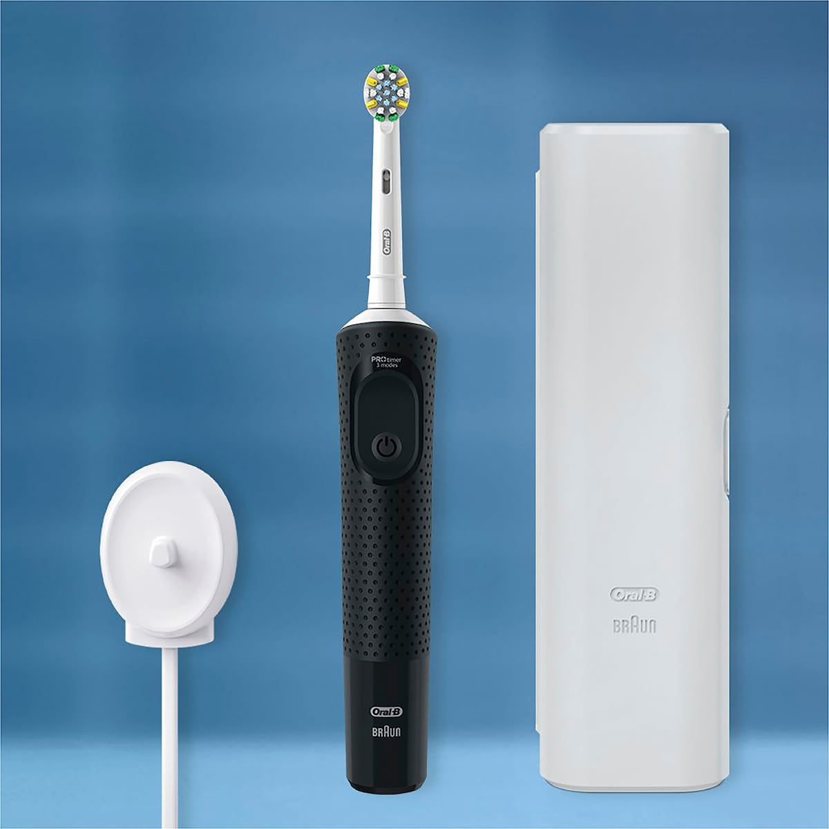 Oral-b Vitality Pro Deep Electric Toothbrush & Travel Case Black Each