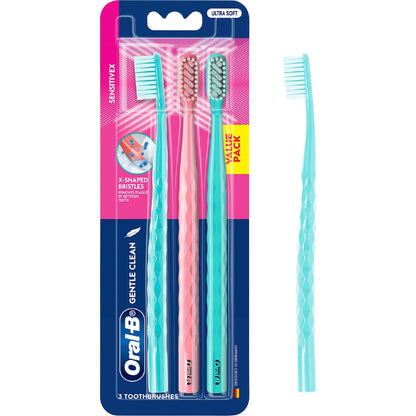 Oral-b Sensitivex Toothbrushes Ultra Soft 3 Pack