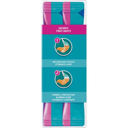 Gaviscon Dual Action Heartburn Relief Liquid Satchets Peppermint 24 Pack