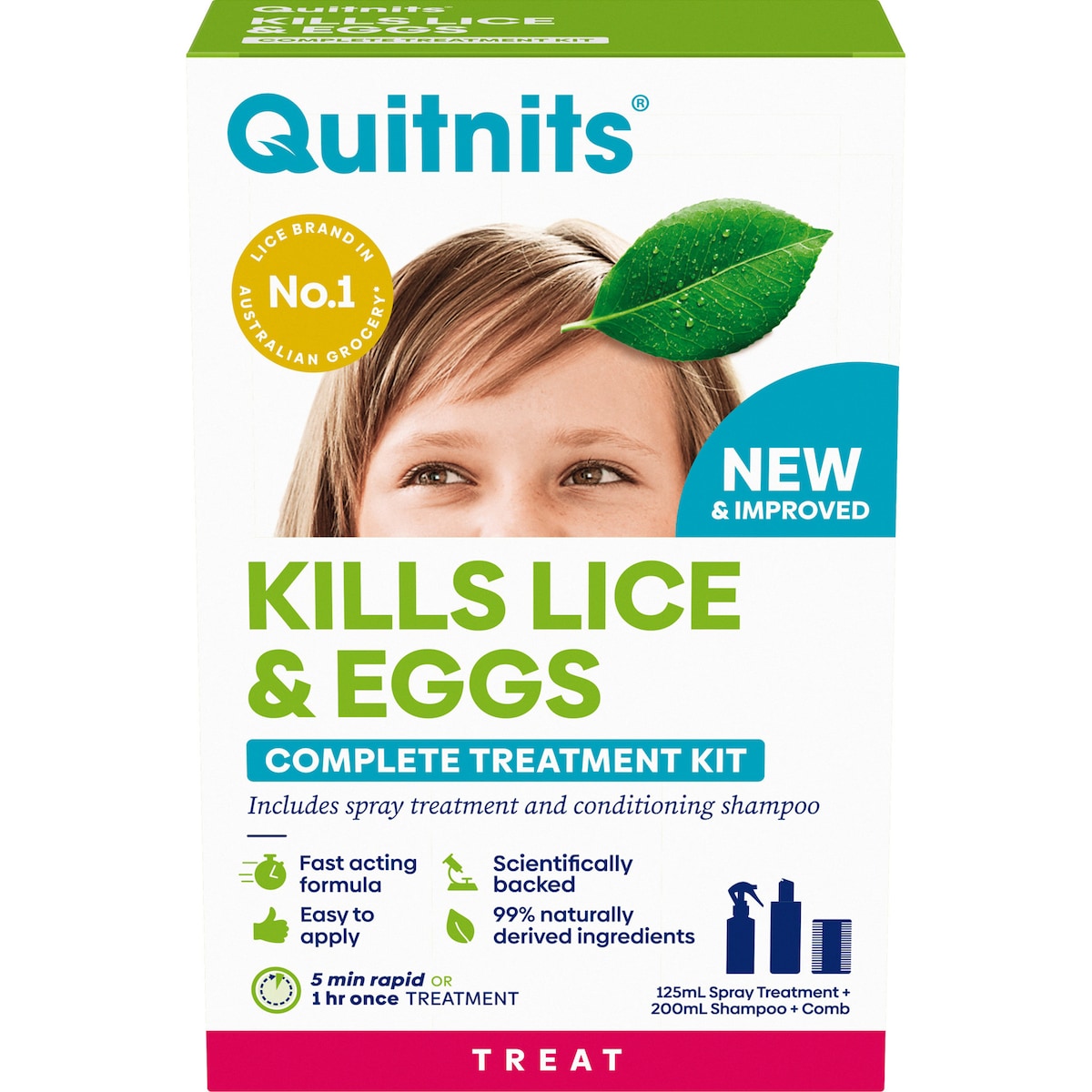 Quitnits Complete Head Lice Treatment Kit 325ml