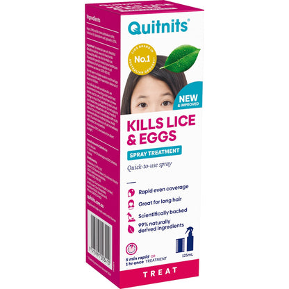 Quitnits Head Lice Treatment Spray 125ml