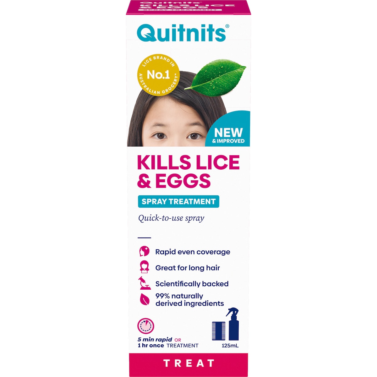 Quitnits Head Lice Treatment Spray 125ml