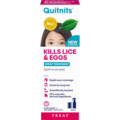 Quitnits Head Lice Treatment Spray 125ml