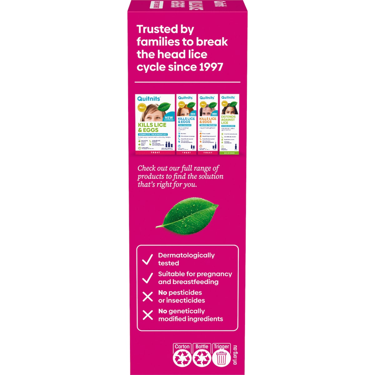 Quitnits Head Lice Treatment Spray 125ml