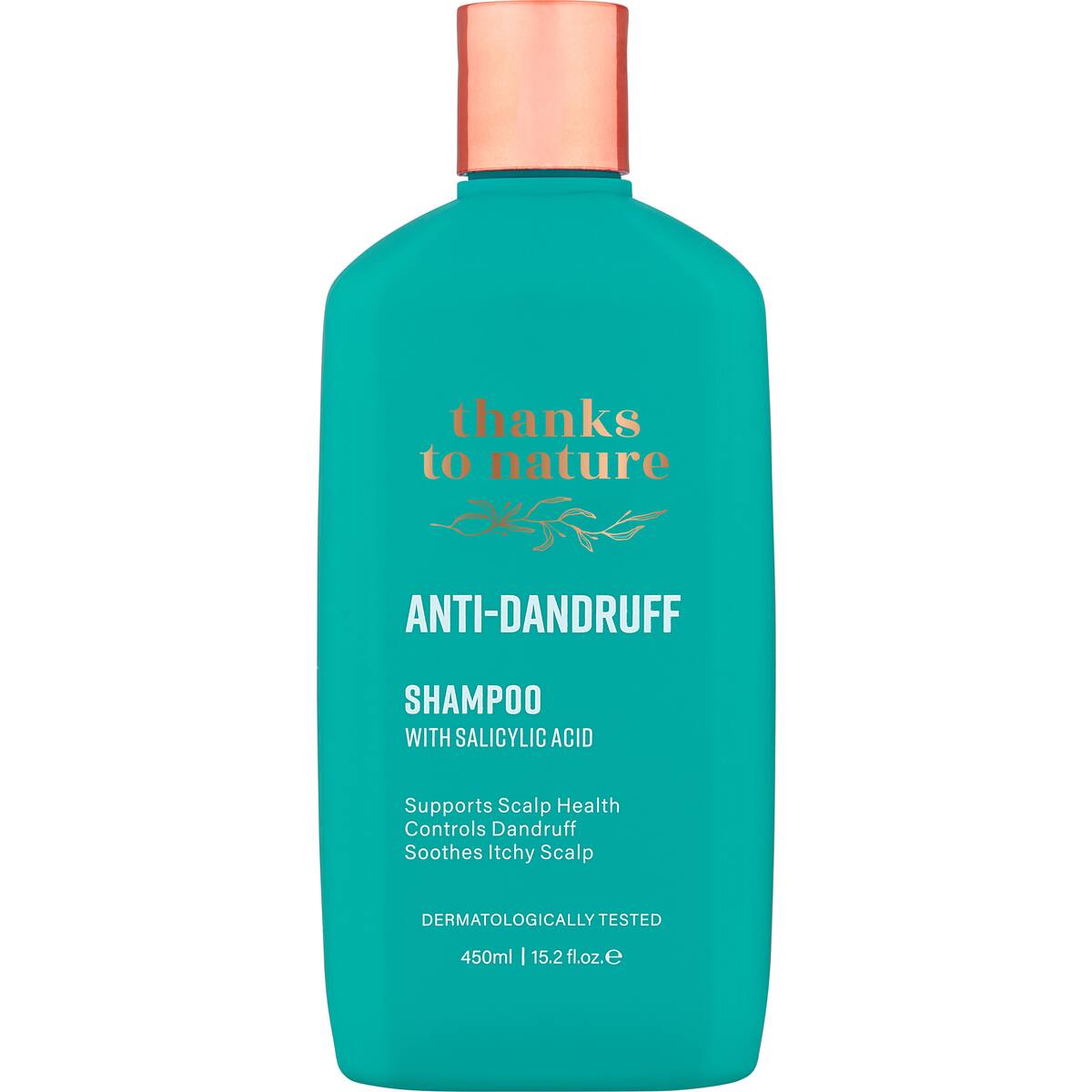 Thanks To Nature Anti Dandruff Shampoo With Salicylic Acid 450ml