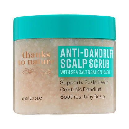 Thanks To Nature Anti Dandruff Scalp Scrub With Sea Salt & Salicylic Acid 235g