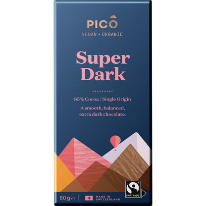 Pico Organic VeganÂ Chocolate Super Dark 80g