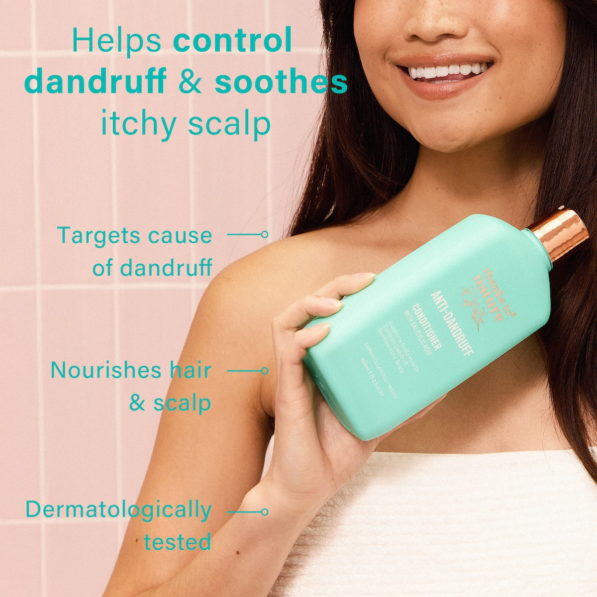 Thanks To Nature Anti Dandruff Conditioner With Salicylic Acid 450ml