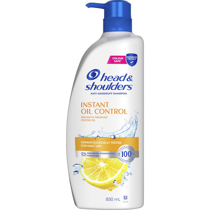Head & Shoulders Instant Oil Control Anti Dandruff Shampoo 850ml