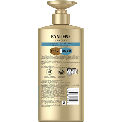 Pantene Hyaluron Clarify & Hydrate Silicone Free Shampoo 650ml