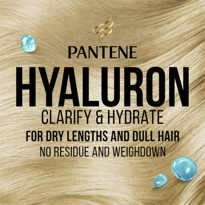 Pantene Hyaluron Clarify & Hydrate Silicone Free Shampoo 650ml