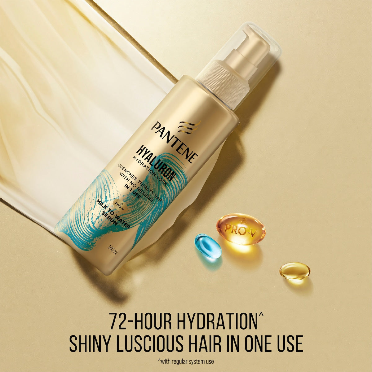 Pantene Hyaluron Hydration Lock Milk To Water Serum 140ml