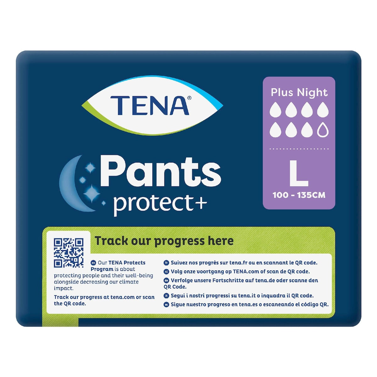 Tena Incontinence Pants Plus Night Size L 12 Pack