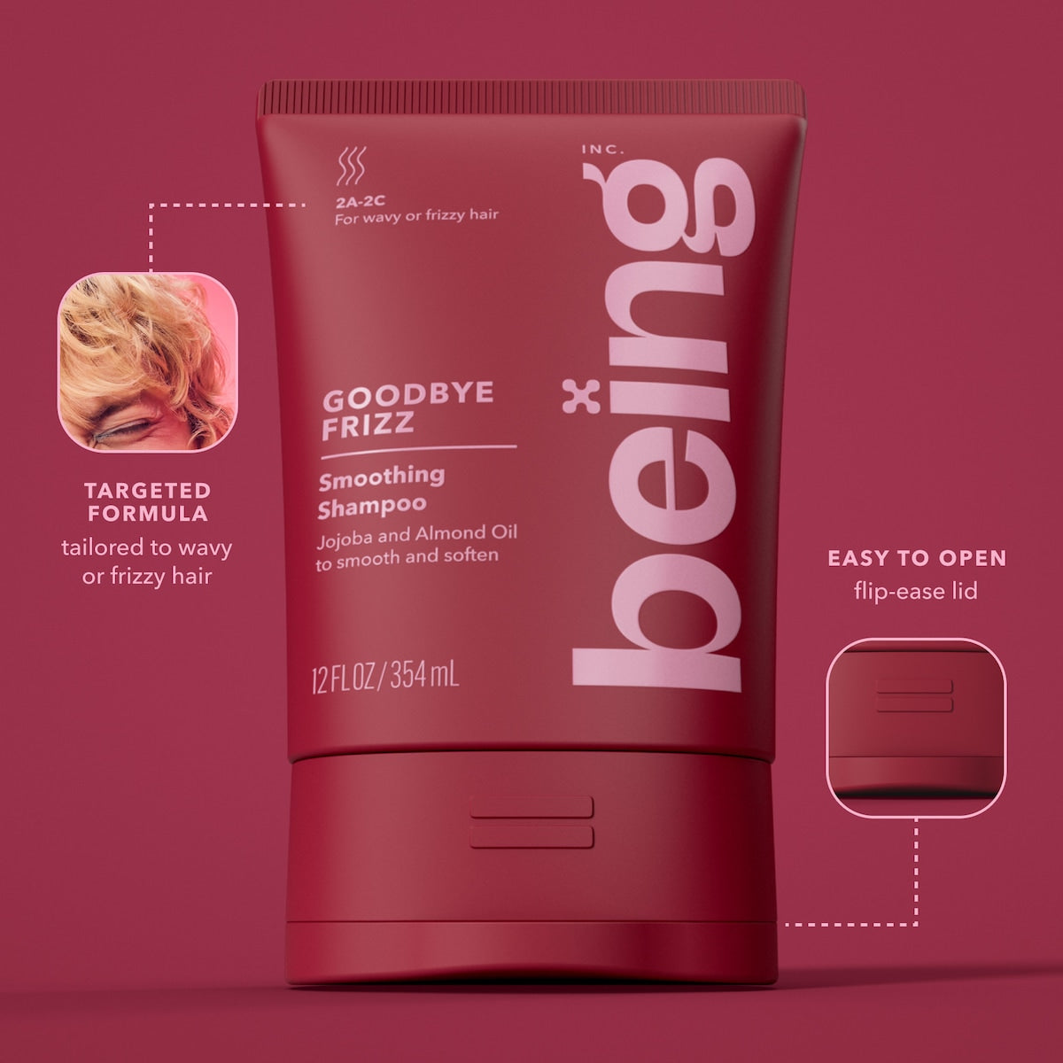 Being Goodbye Frizz Smoothing Shampoo 354ml