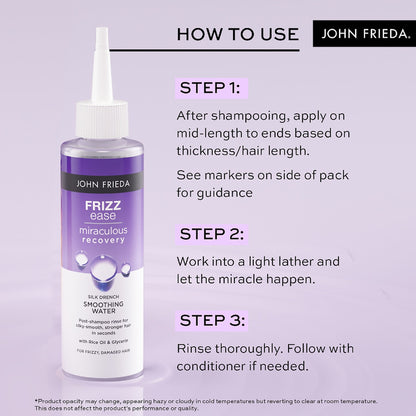 John Frieda Frizz Ease Miraculous Recovery Silk Drench Smoothing Water 200ml