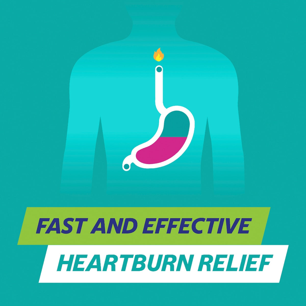 Gaviscon Heartburn & Indigestion Chewing Gum Cool Mint 20 Pack