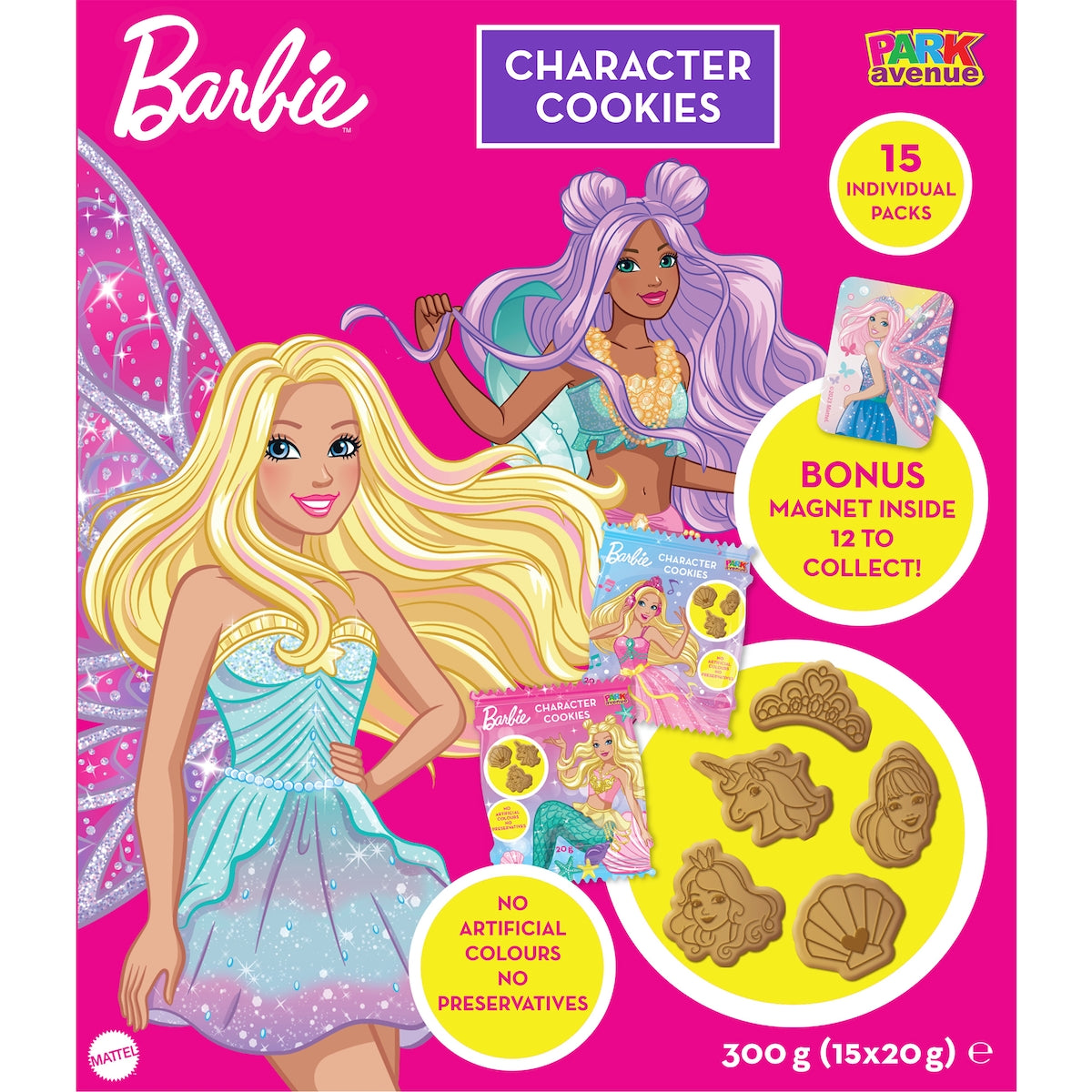 Park Avenue Character Cookies Barbie 15 Pack