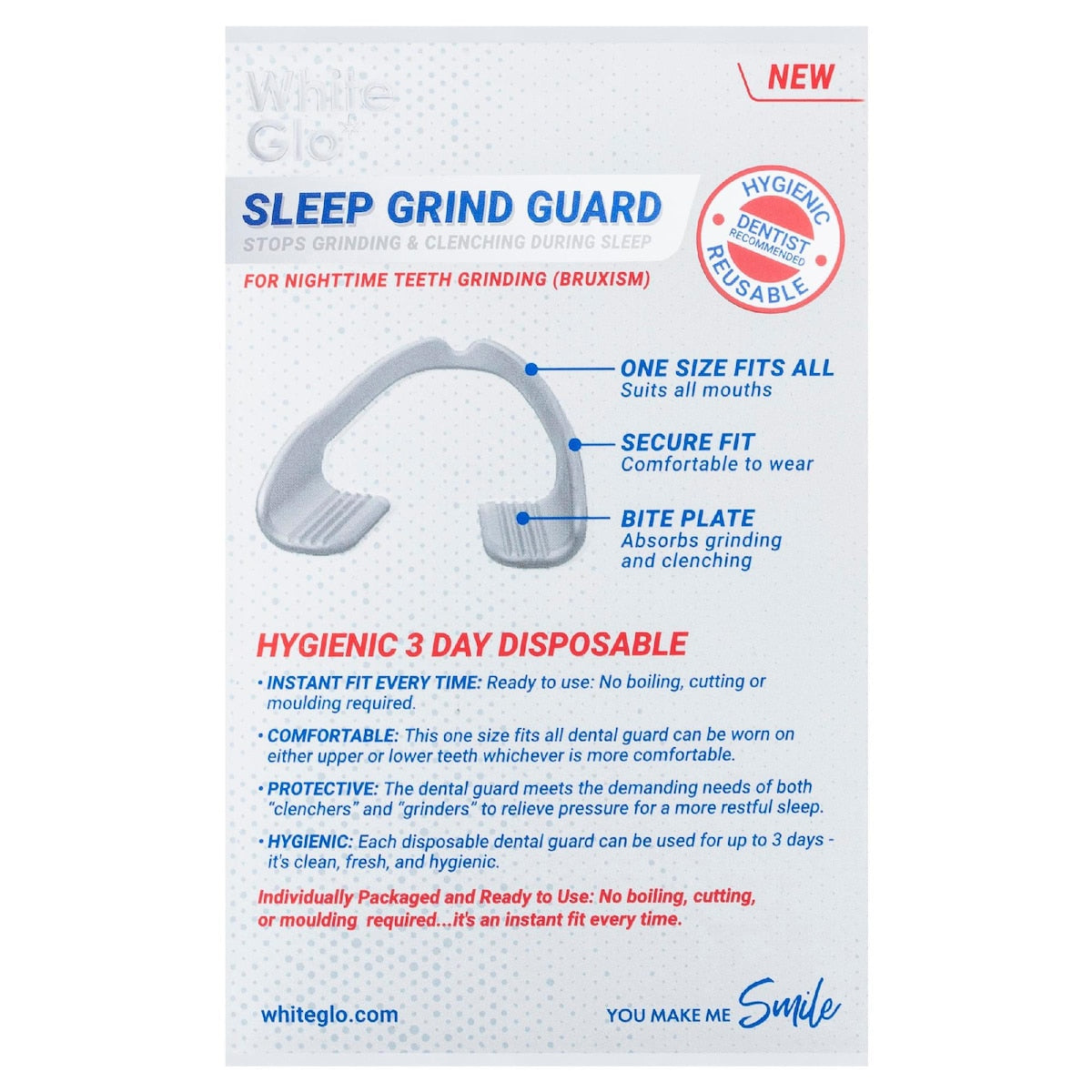 White Glo Sleep Grind Guard Each