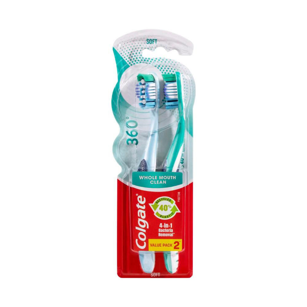 Colgate 360 Degree Value Pack Soft Toothbrush - 2 pack