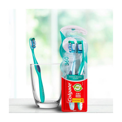 Colgate 360 Degree Value Pack Soft Toothbrush - 2 pack