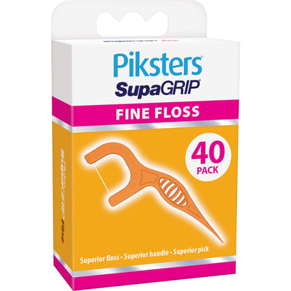 Piksters Supagrip Fine Floss Picks 40 Pack