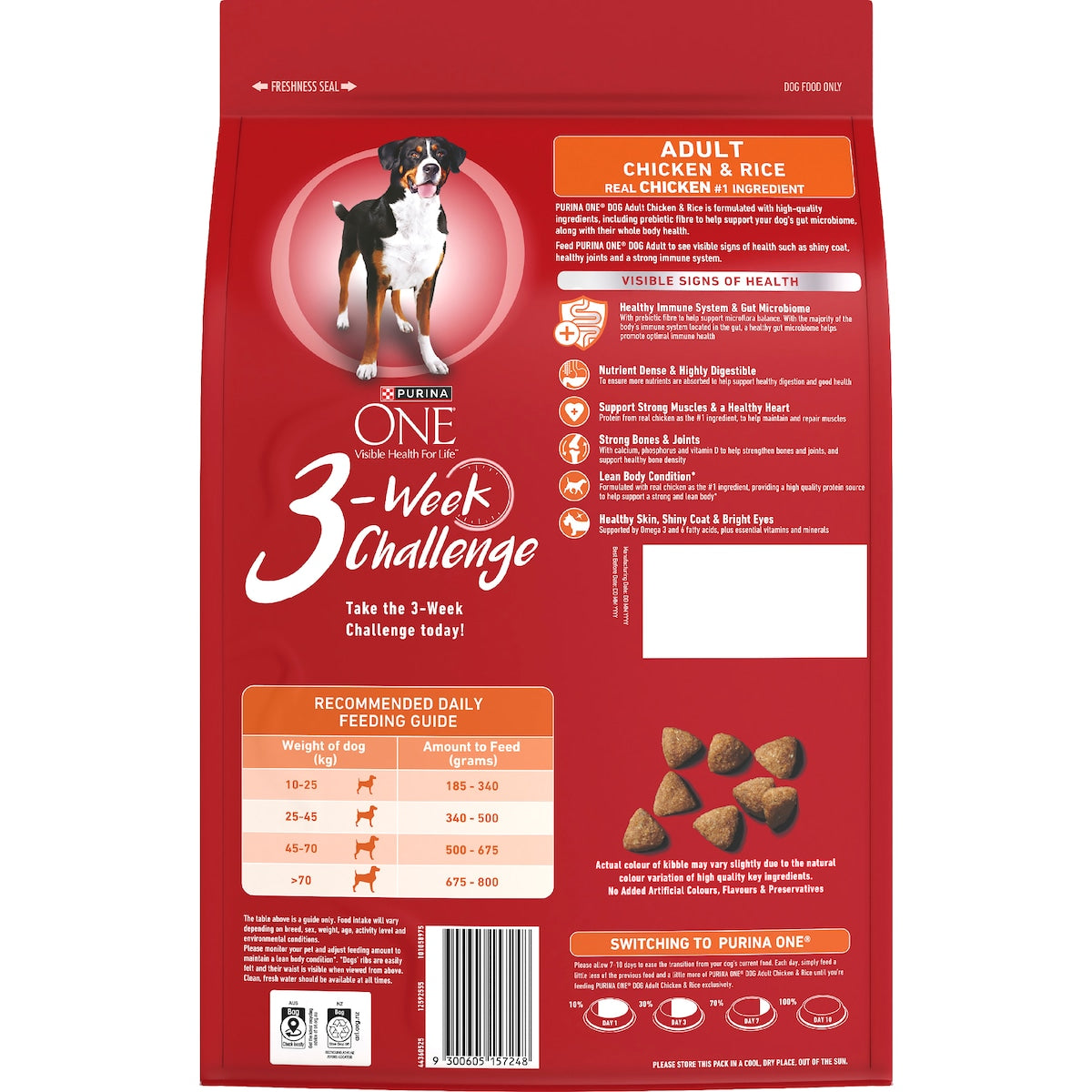 Purina One Adult Chicken & Rice Dry Dog Food 2.5kg