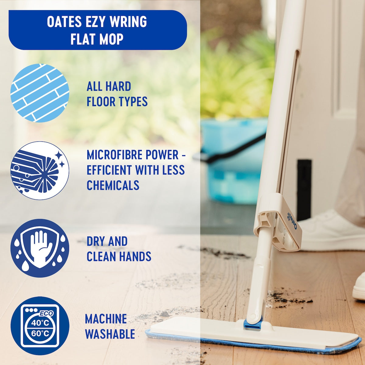 Oates Ezy Wring Flat Mop Each