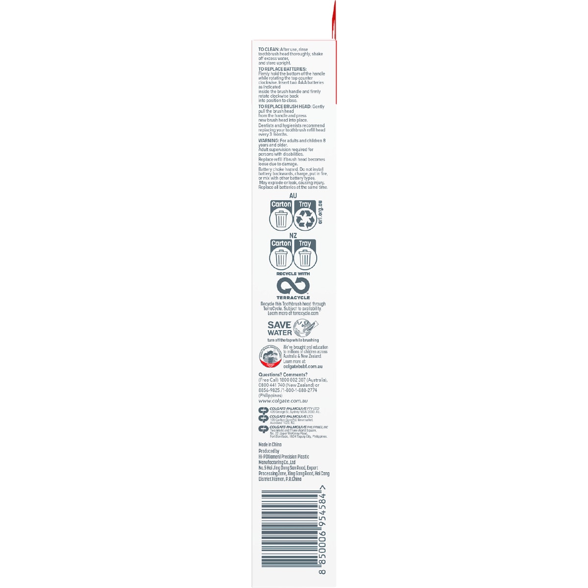 Colgate Battery Powered Toothbrush Total Soft Each
