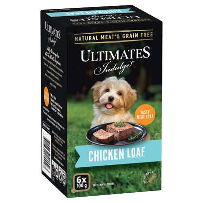 Ultimates Indulge Chicken Loaf Wet Dog Food 100g X 6 Pack