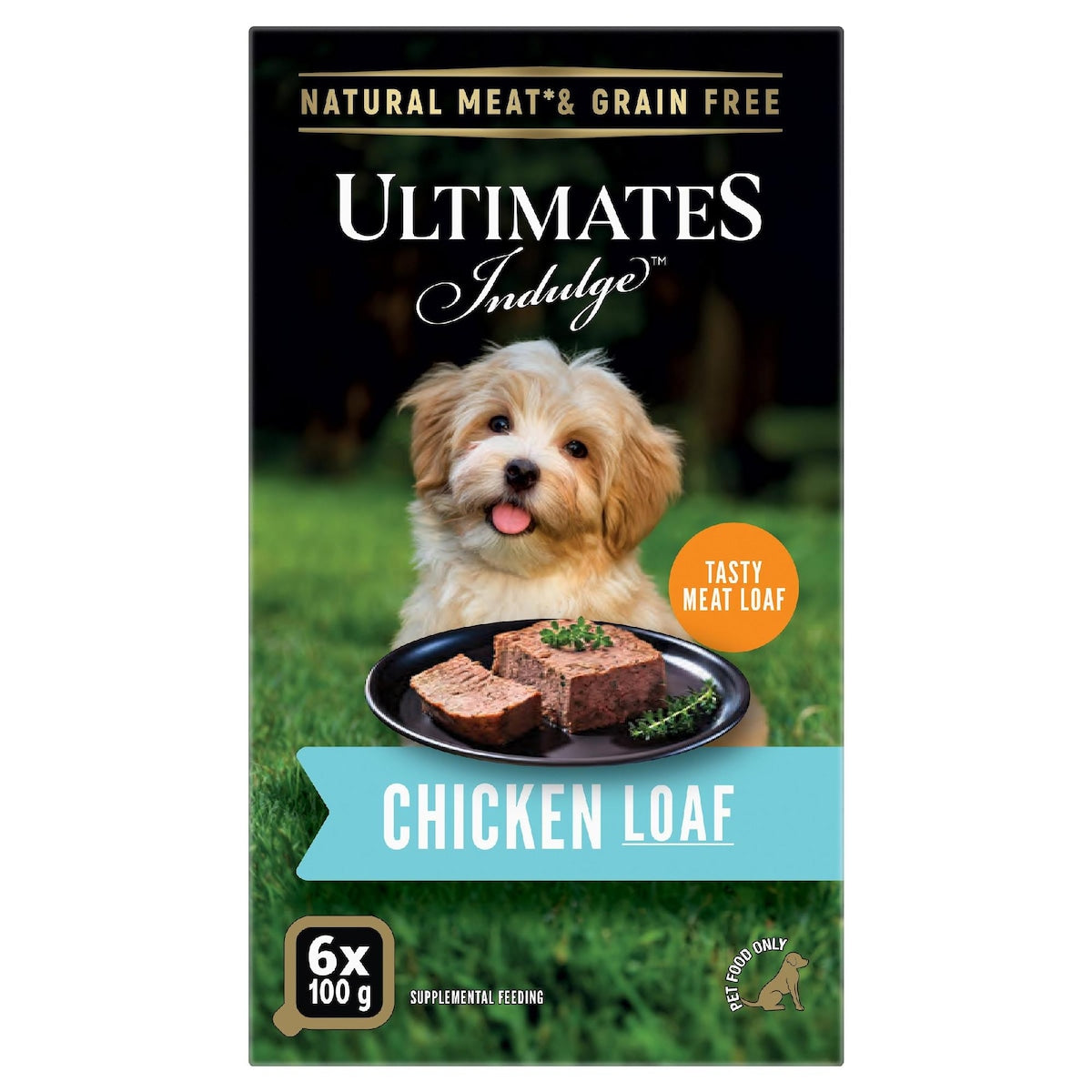 Ultimates Indulge Chicken Loaf Wet Dog Food 100g X 6 Pack