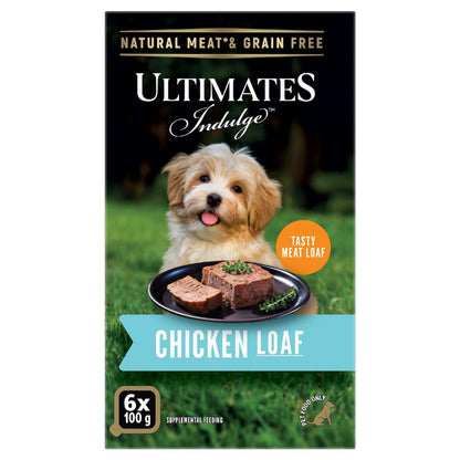 Ultimates Indulge Chicken Loaf Wet Dog Food 100g X 6 Pack