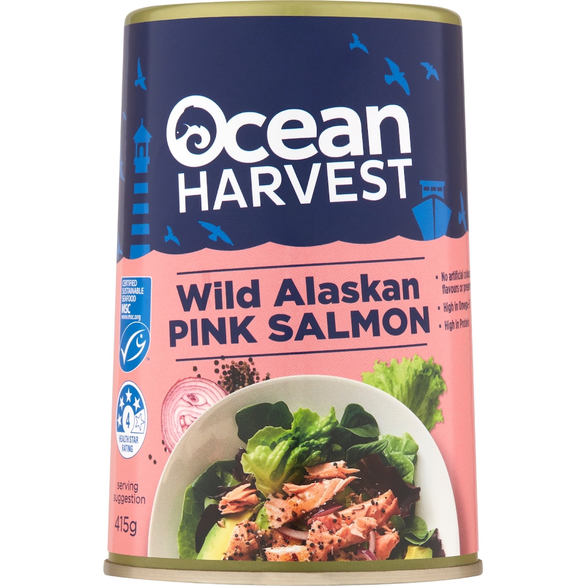 Ocean Harvest Wild Alaskan Pink Salmon 415g