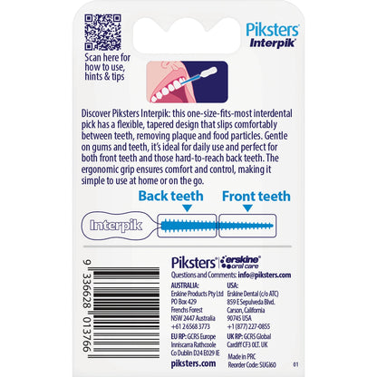 Piksters Interpik Interdental Picks 60 Pack