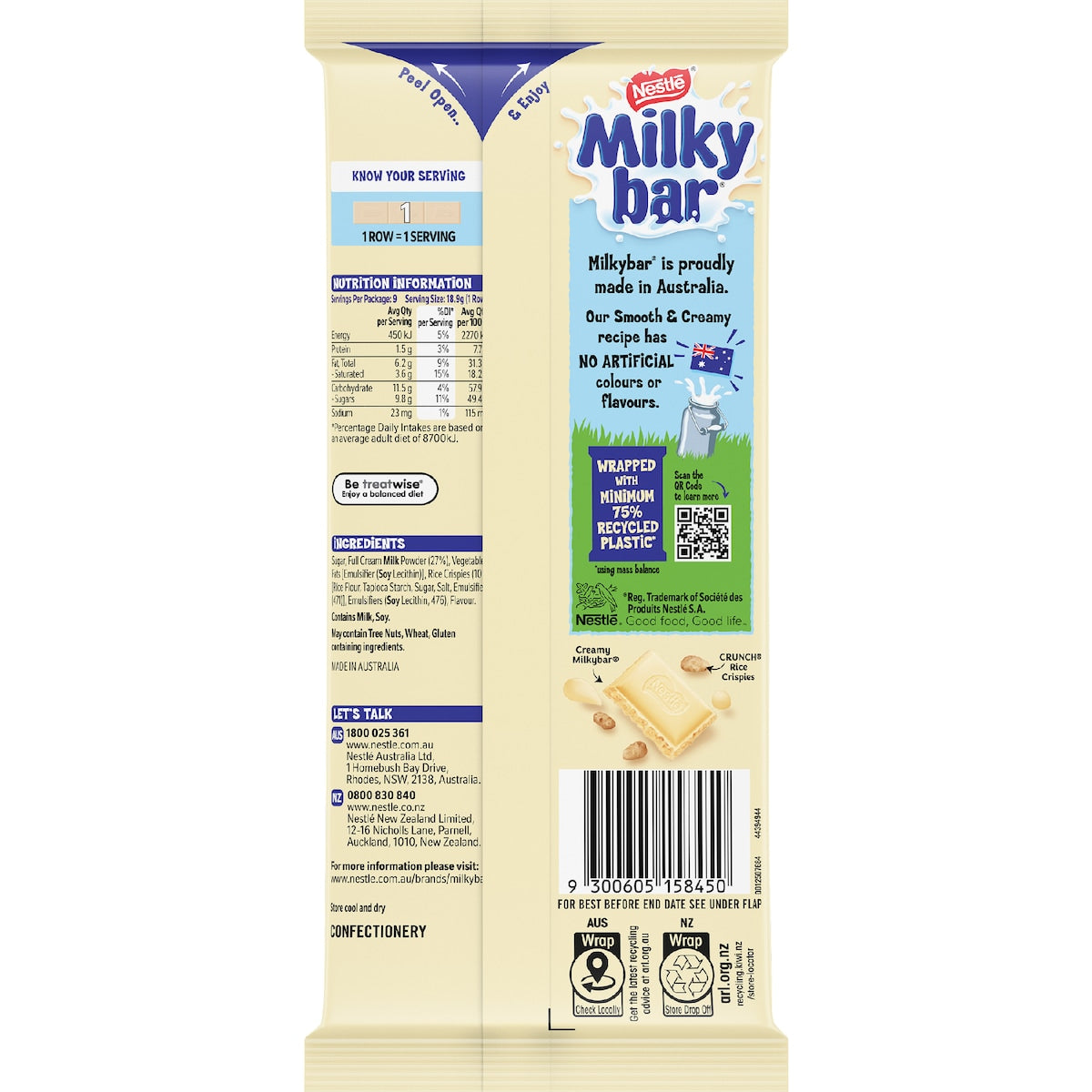 Milkybar Crunch Chocolate Block 170g