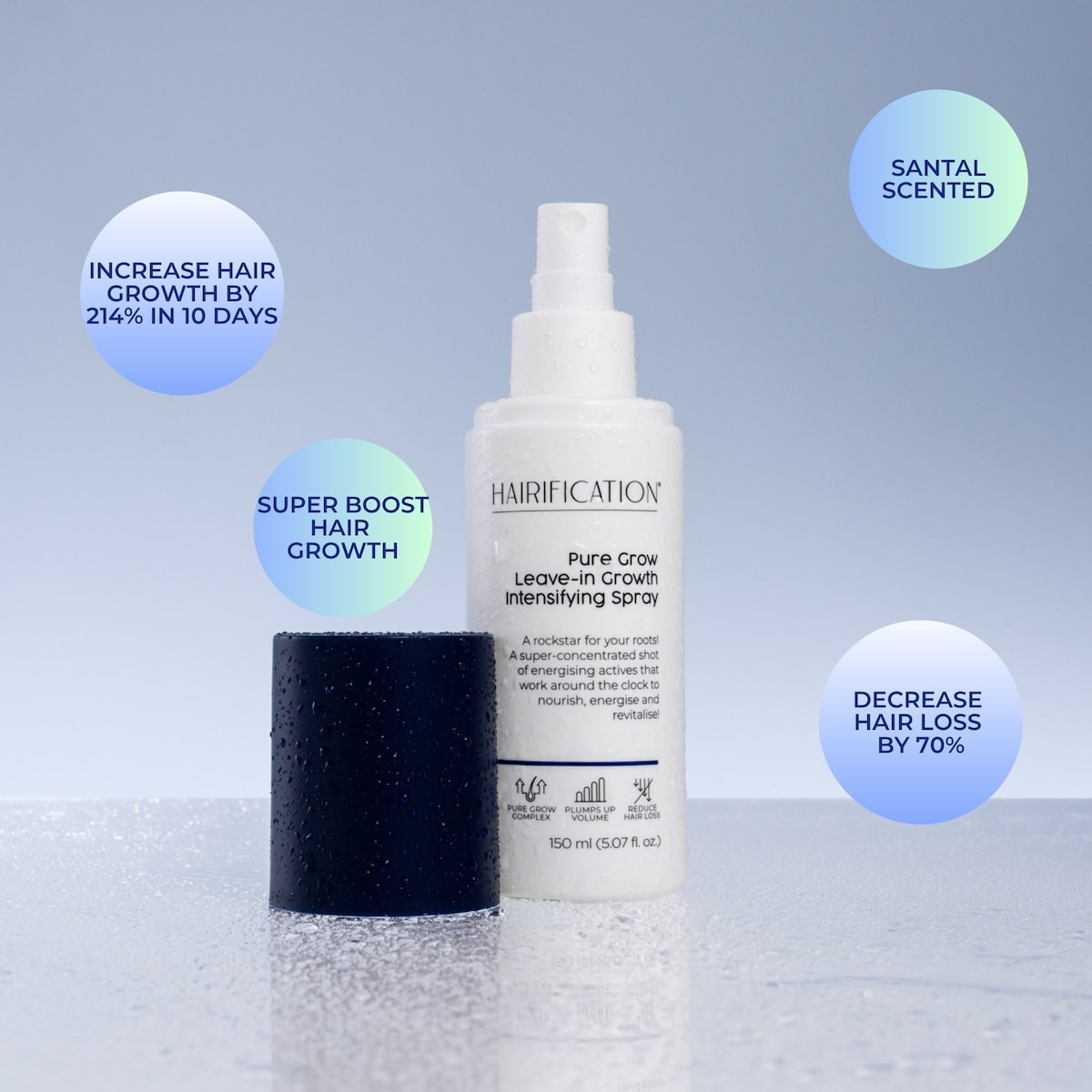 Hairification Pure Grow Leave In Growth Intensifying Spray 150ml