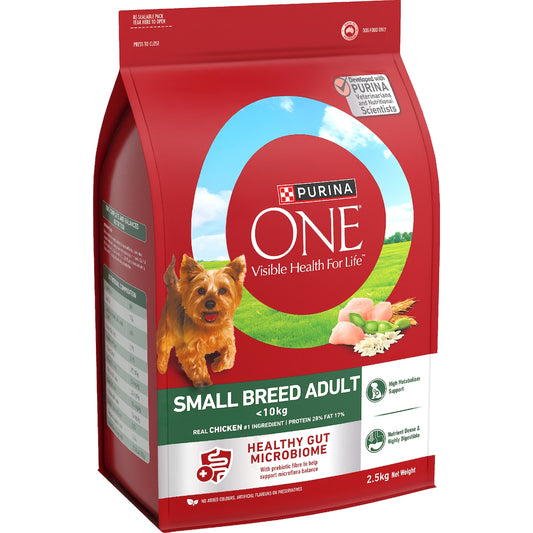 Purina One Small Adult Dry Dog Food Chicken 2.5kg