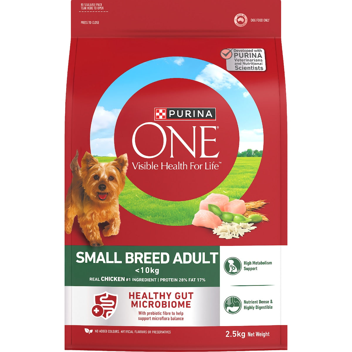 Purina One Small Adult Dry Dog Food Chicken 2.5kg