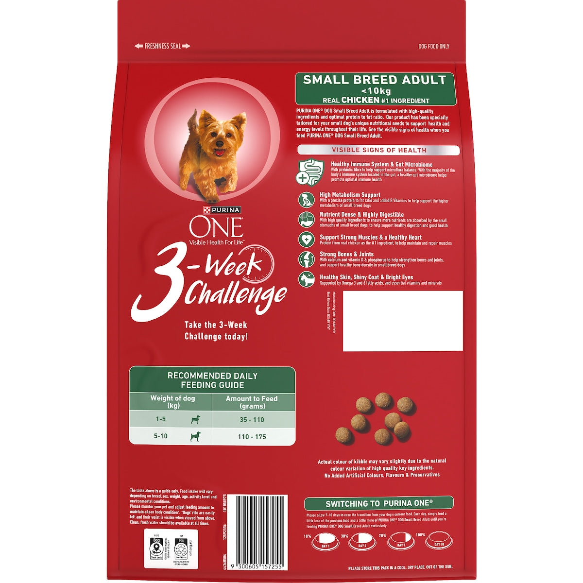 Purina One Small Adult Dry Dog Food Chicken 2.5kg