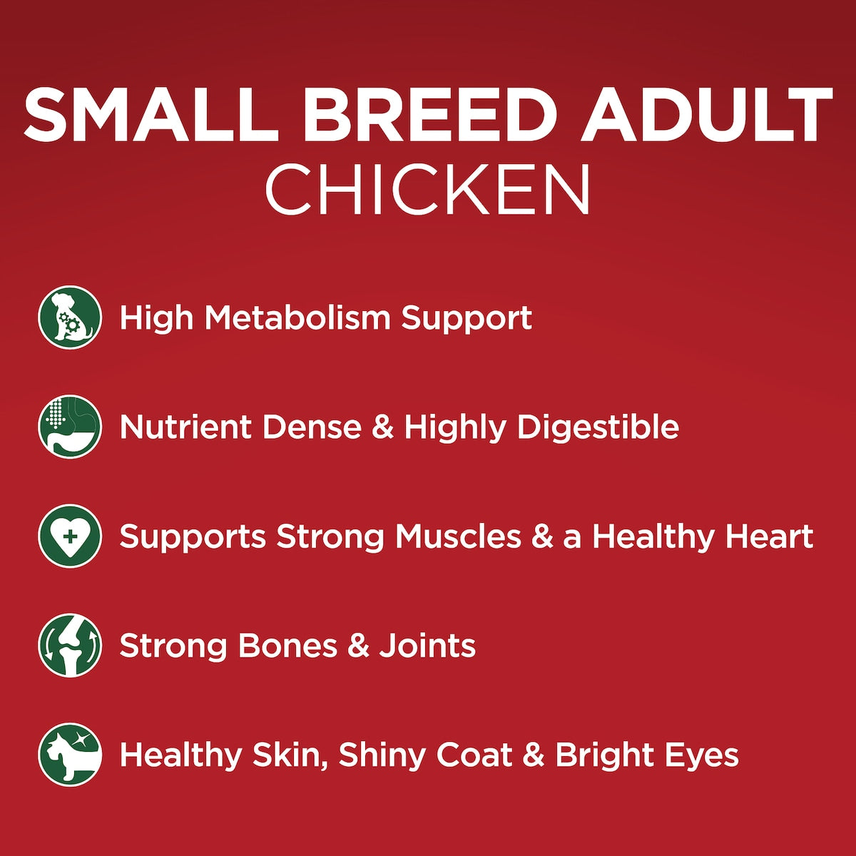 Purina One Small Adult Dry Dog Food Chicken 2.5kg